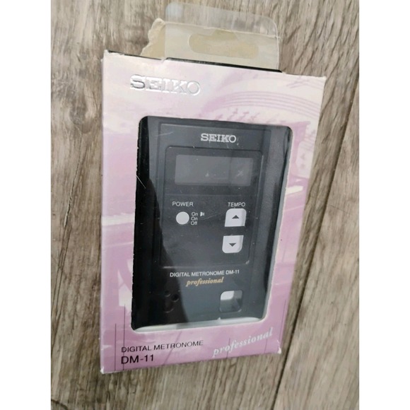 New Unused NOS Seiko Professional Adjustable Digital Metronome DM-11 Tempo To Go - Picture 1 of 3